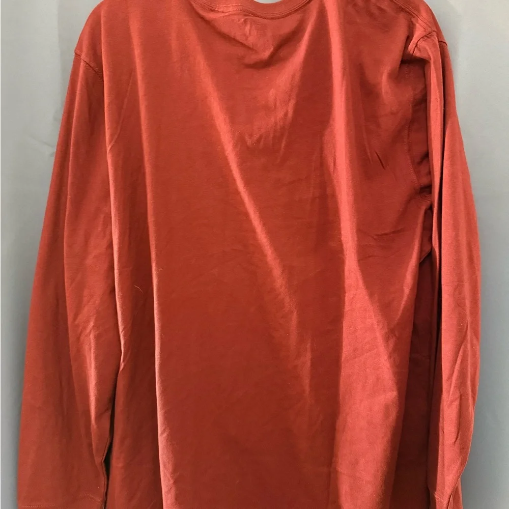 Eddie Bauer Long-Sleeve Crewneck Shirt in Deep Red - Picture 3 of 3